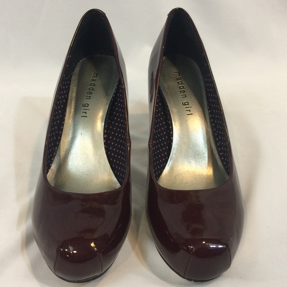 Madden Girl Shoes - Madden Girl Sz 8 Burgandy/Wine Pumps